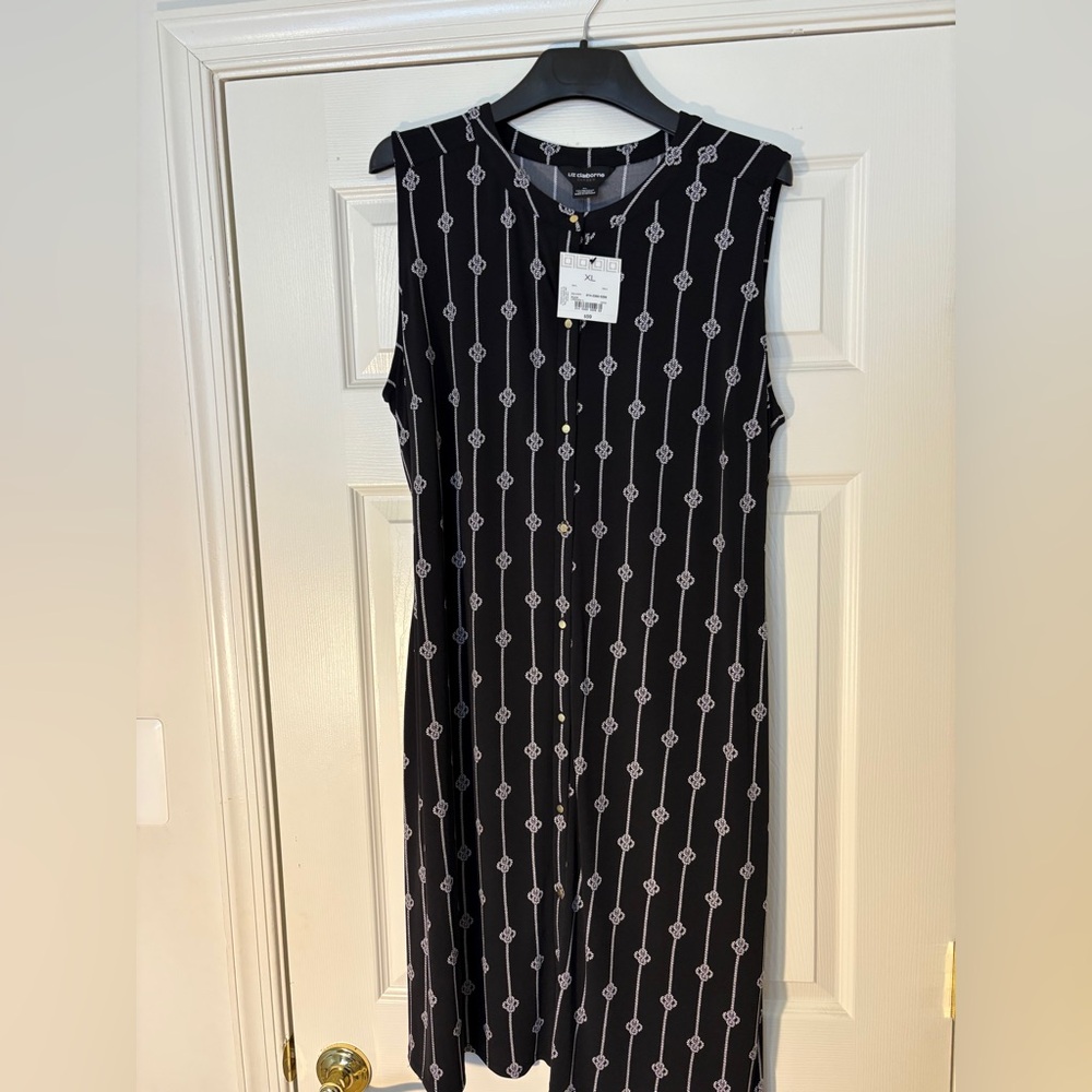 Liz Claiborne Black Sleeveless Dress